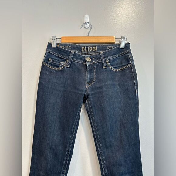 DL1961 Kate Slim Straight Leg Studded Jeans - Picture 3 of 11
